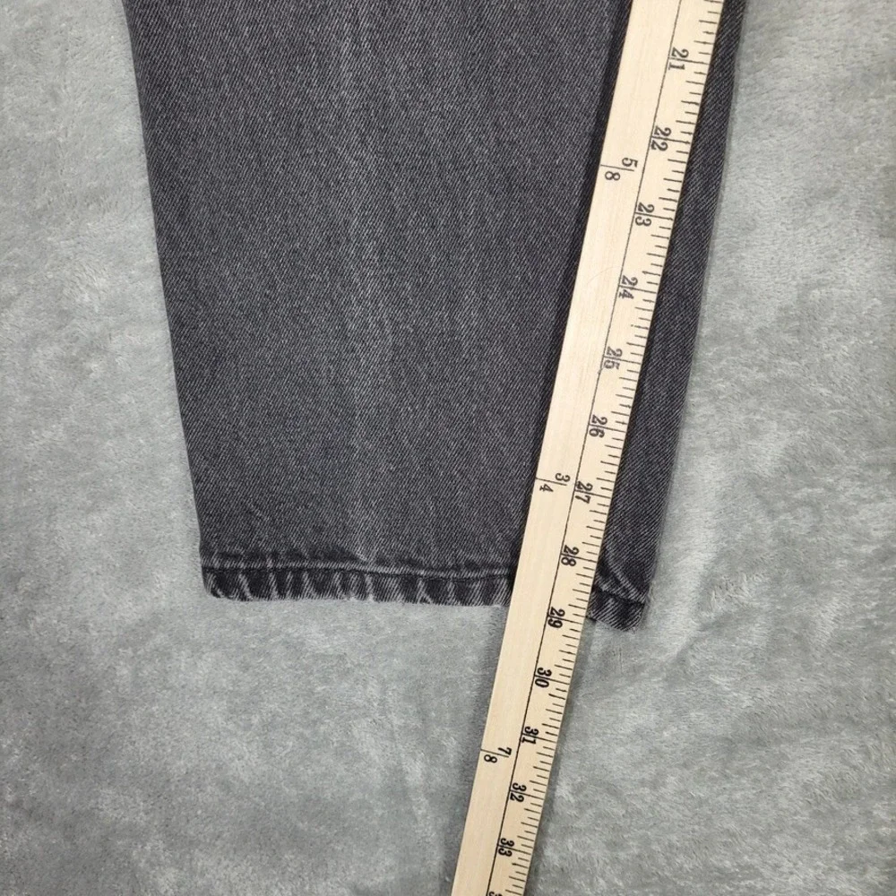 Vtg 90s Levi's 550 Jeans Black Orange Tab Jeans Denim Mens 36x30 (Fits 34x29)